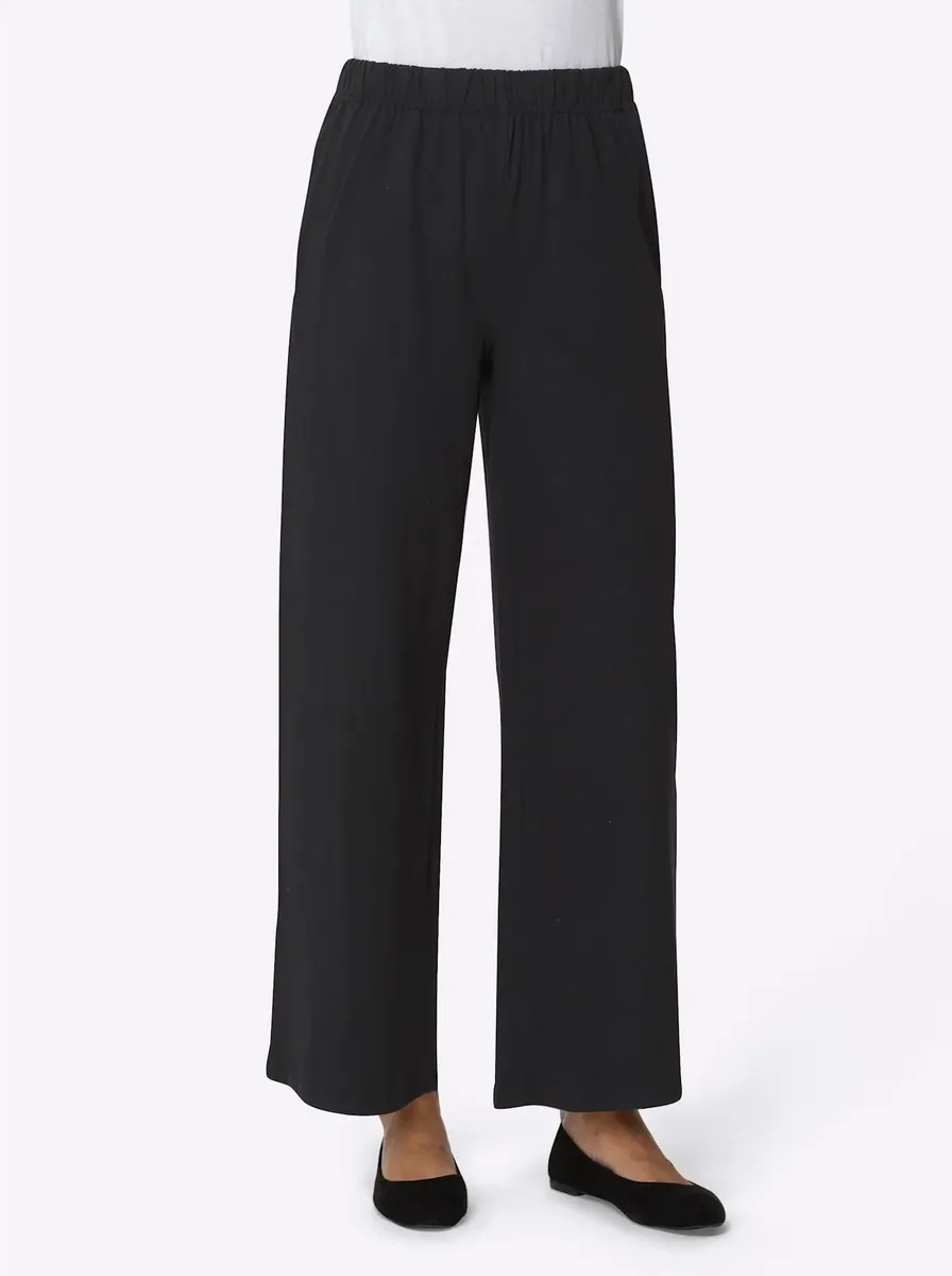 Брюки без застежки, черный
Брюки без застежки, черный