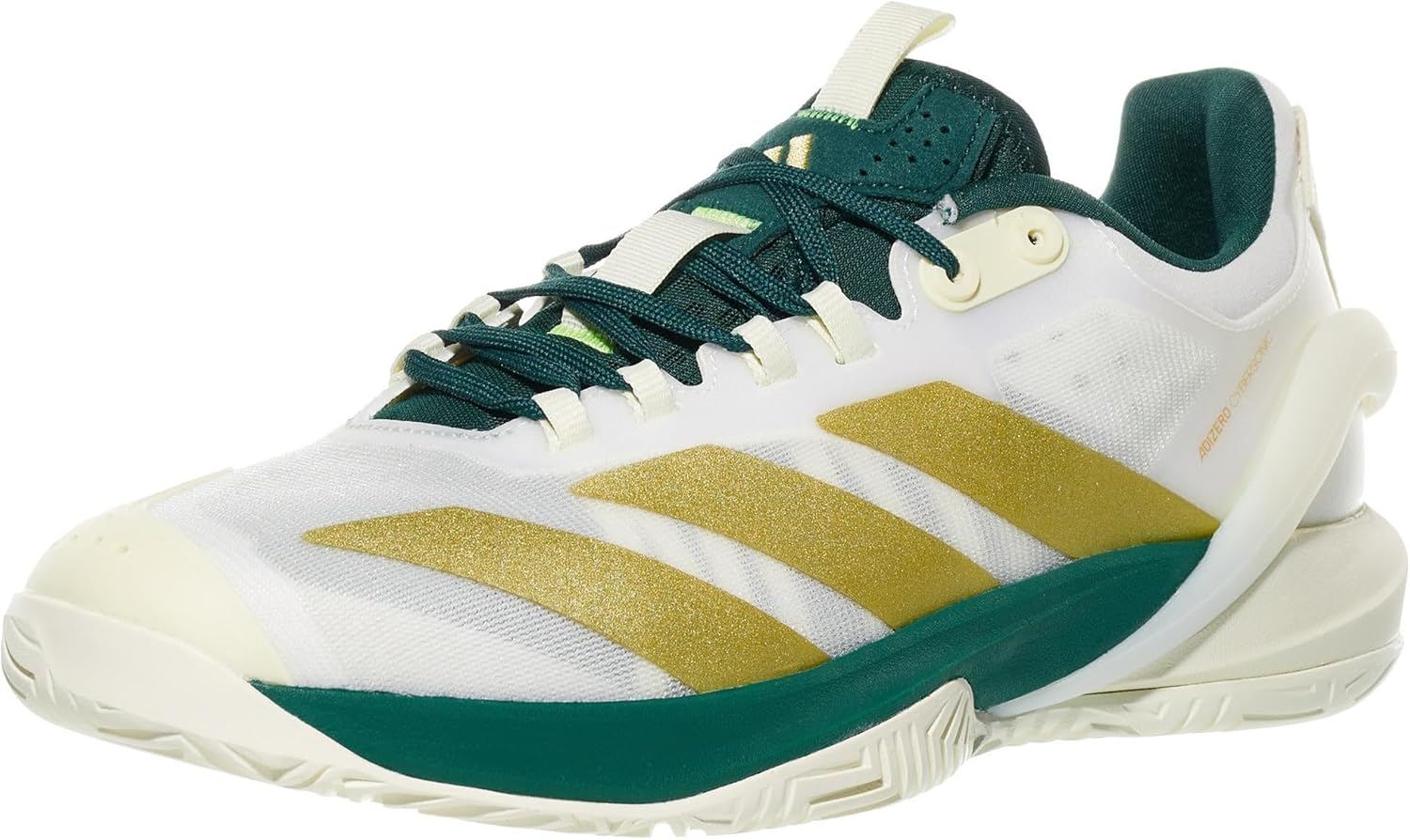 Мужские теннисные кроссовки Adidas Adizero Cybersonic 2, белый/зеленый/золотой
Мужские теннисные кроссовки Adidas Adizero Cybersonic 2, белый/зеленый/золотой