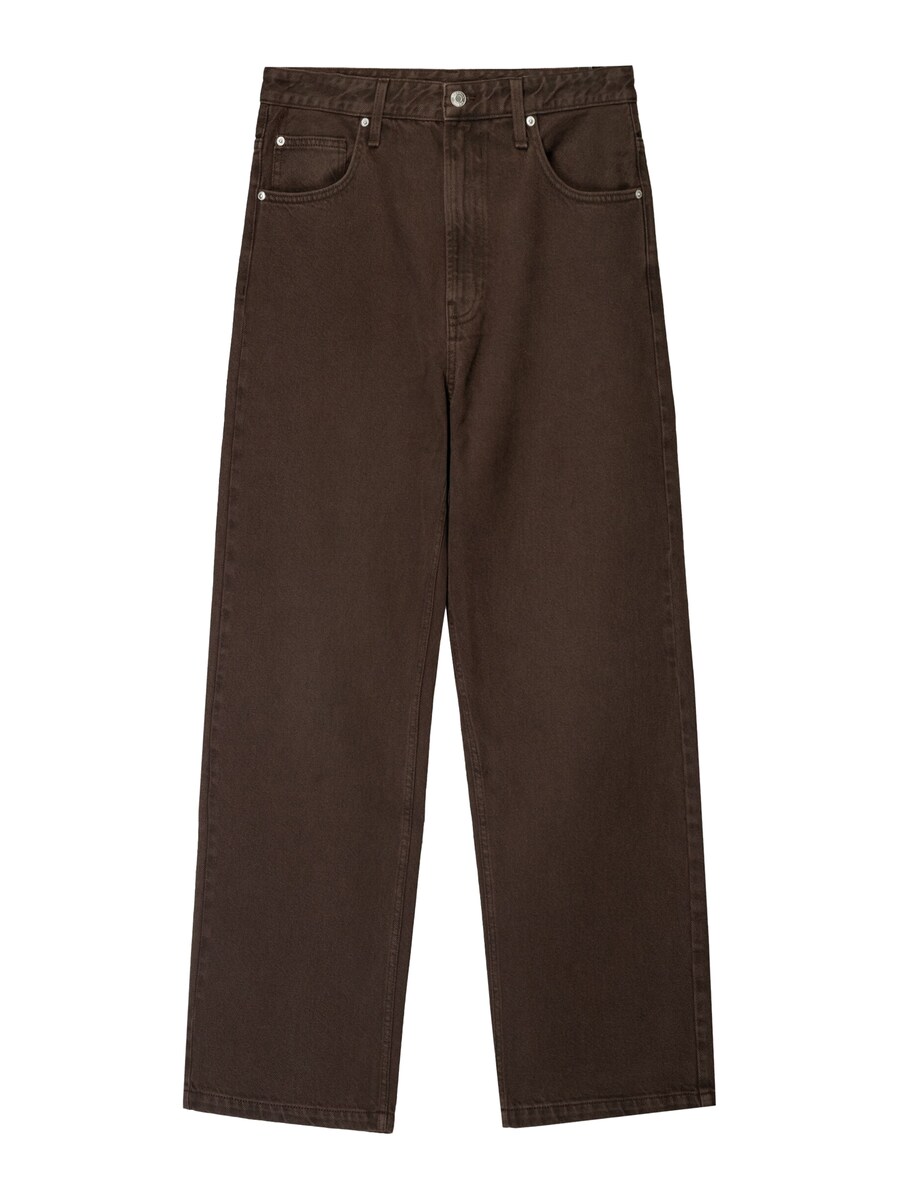 Джинсы свободного кроя Bershka, коричневый 
Джинсы свободного кроя Bershka, коричневый