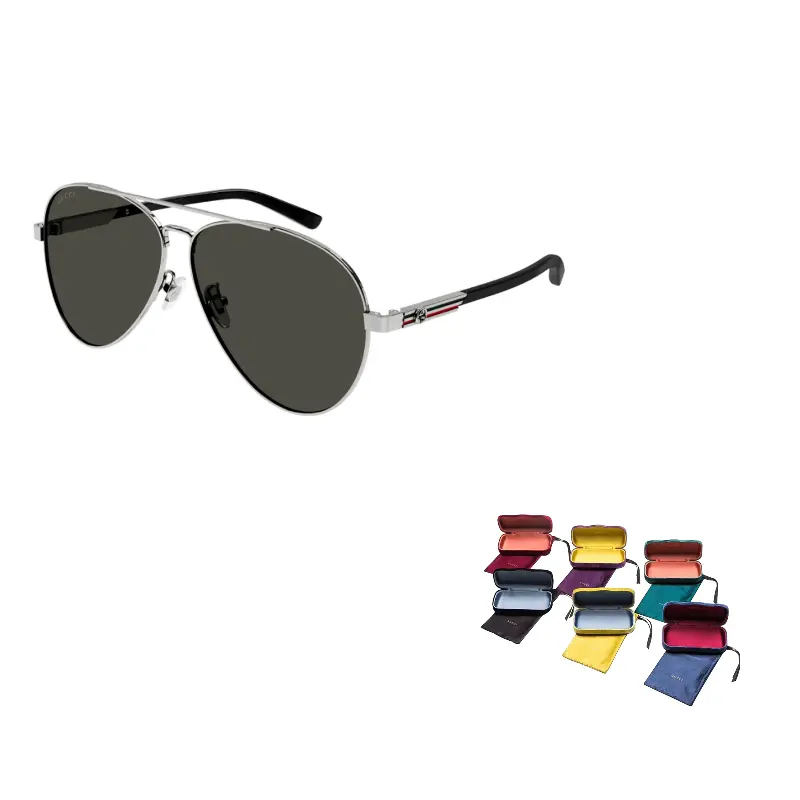 Очки солнцезащитные мужские Gucci Aviator, черный / серебряный
Очки солнцезащитные мужские Gucci Aviator, черный / серебряный