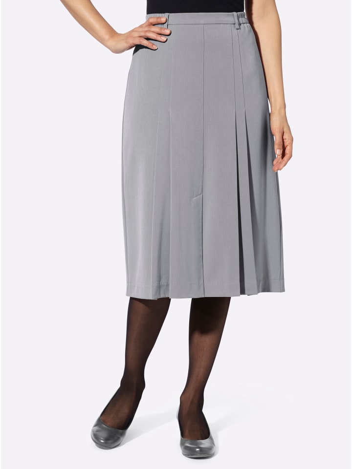 Юбка в складку цвета серый меланж WITT WEIDEN
Юбка в складку цвета серый меланж WITT WEIDEN