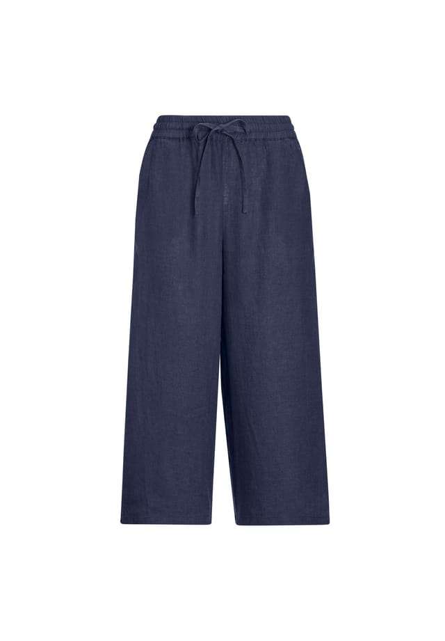 Короткий размер: льняные брюки Goldner, синий
Короткий размер: льняные брюки Goldner, синий