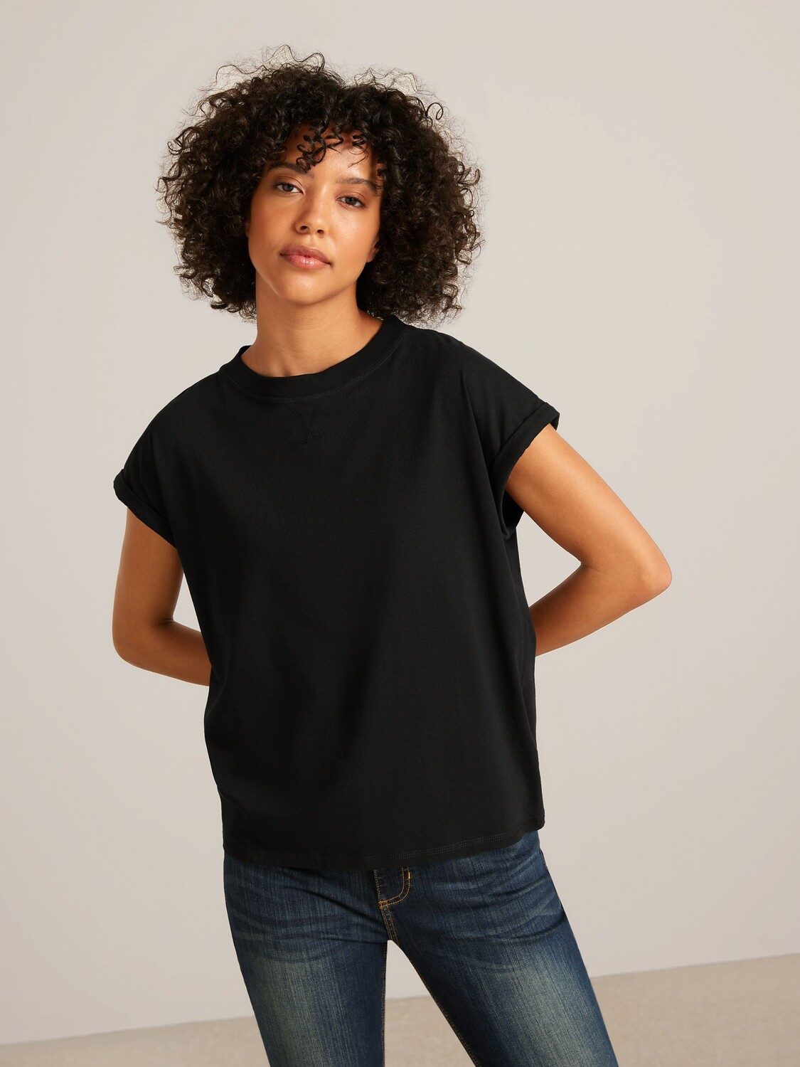 Хлопковая майка AND/OR, черная 
Хлопковая майка AND/OR, черная