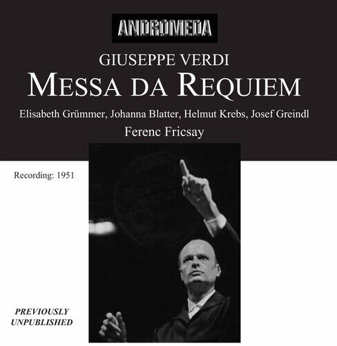 CD диск Verdi / Fricsay / Grummer / Blatter: Messa Da Requiem (Berlin 27.01)
CD диск Verdi / Fricsay / Grummer / Blatter: Messa Da Requiem (Berlin 27.01)