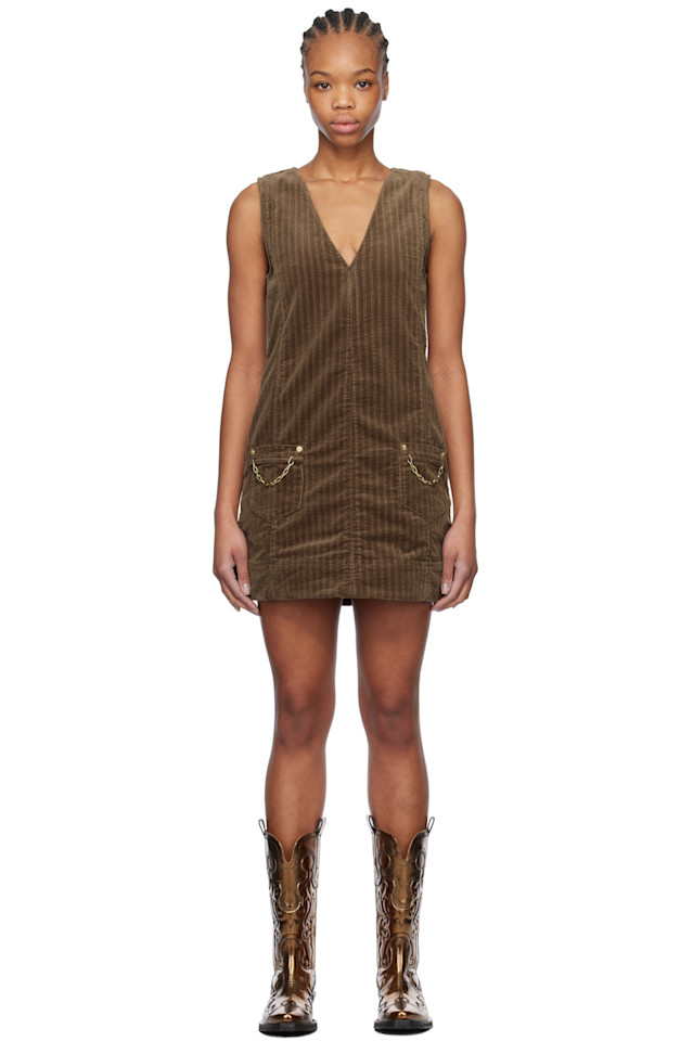 Кордюровая мини-юбка платье Ganni, цвет rain drum
Кордюровая мини-юбка платье Ganni, цвет rain drum