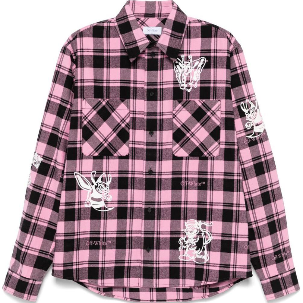 OFF-WHITE Фланелевая рубашка OFF WHITE Character Check
OFF-WHITE Фланелевая рубашка OFF WHITE Character Check