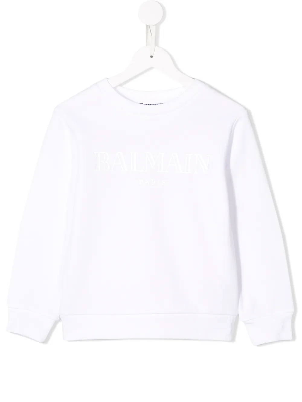 Толстовка с логотипом Balmain Kids, белый 
Толстовка с логотипом Balmain Kids, белый