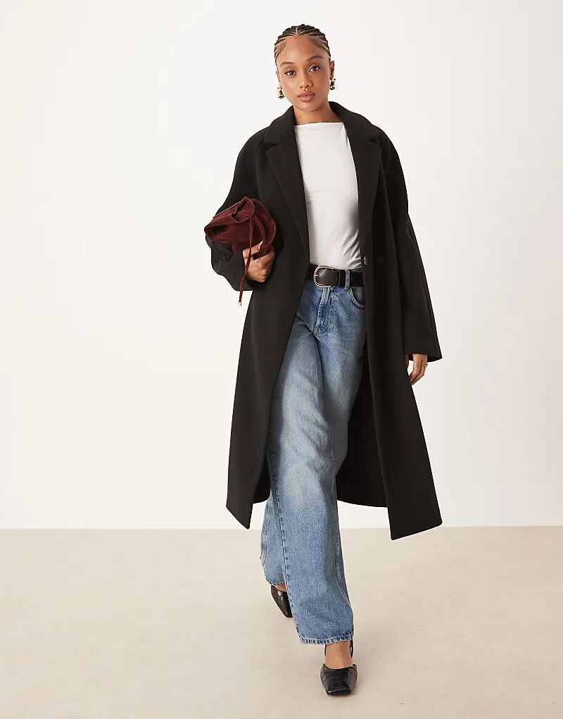 Пальто ASOS DESIGN высокого кроя черного цвета
Пальто ASOS DESIGN высокого кроя черного цвета