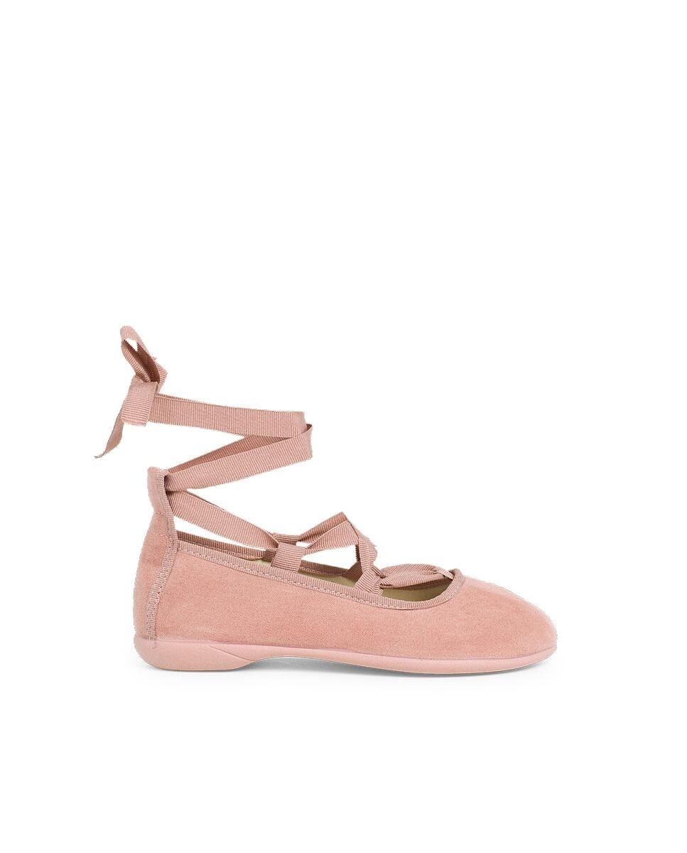 Замшевые балетки для девочки с лентами Pisamonas, розовый
Замшевые балетки для девочки с лентами Pisamonas, розовый