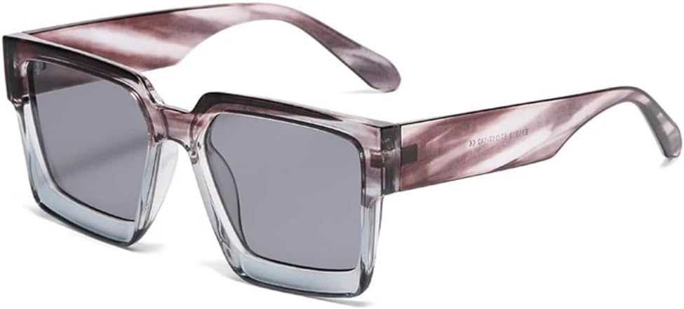 Солнцезащитные очки для мужчин и женщин - защита UV400 - увеличенные прозрачные градиентные линзы в стиле панк для занятий спортом на открытом воздухе и вождения DSVIGF, Grey Stripes Gray
Солнцезащитные очки для мужчин и женщин - защита UV400 - увеличенные прозрачные градиентные линзы в стиле панк для занятий спортом на открытом воздухе и вождения DSVIGF, Grey Stripes Gray