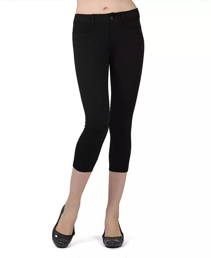 Женские легкие капри из смеси хлопка и понте MeMoi, черный
Женские легкие капри из смеси хлопка и понте MeMoi, черный