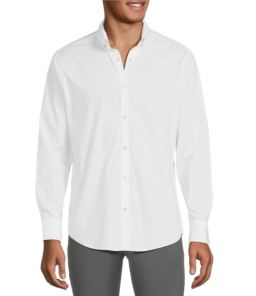 Murano Wardrobe Essentials Ultimate Modern Comfort Эластичная однотонная тканая рубашка с длинными рукавами, белый
Murano Wardrobe Essentials Ultimate Modern Comfort Эластичная однотонная тканая рубашка с длинными рукавами, белый