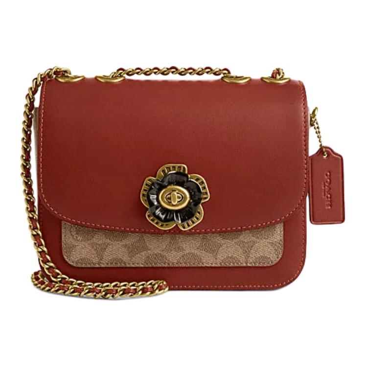 COACH Мадисон Кожаная сумка через плечо небольшого размера для женщин ржаво-красного цвета с аппликацией из коровьей кожи и искусственной кожи
COACH Мадисон Кожаная сумка через плечо небольшого размера для женщин ржаво-красного цвета с аппликацией из коровьей кожи и искусственной кожи