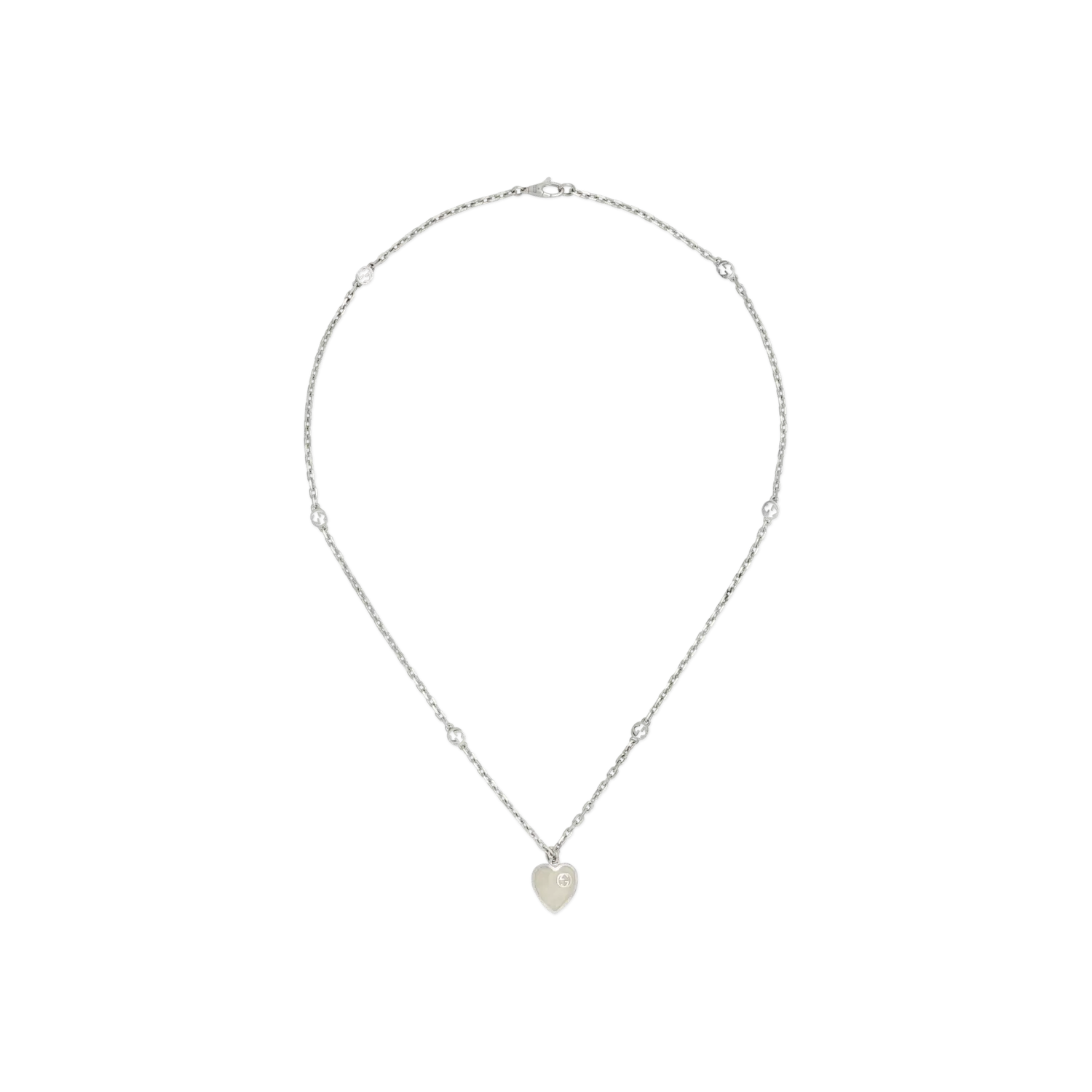 Колье Gucci из серебра с эмалью
Колье Gucci из серебра с эмалью