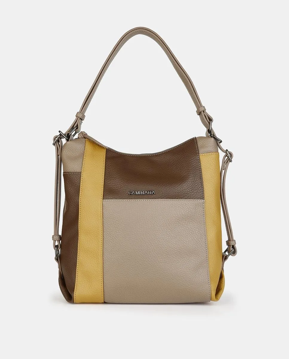 Сумка-рюкзак на молнии Caminatta, серо-коричневый
Сумка-рюкзак на молнии Caminatta, серо-коричневый