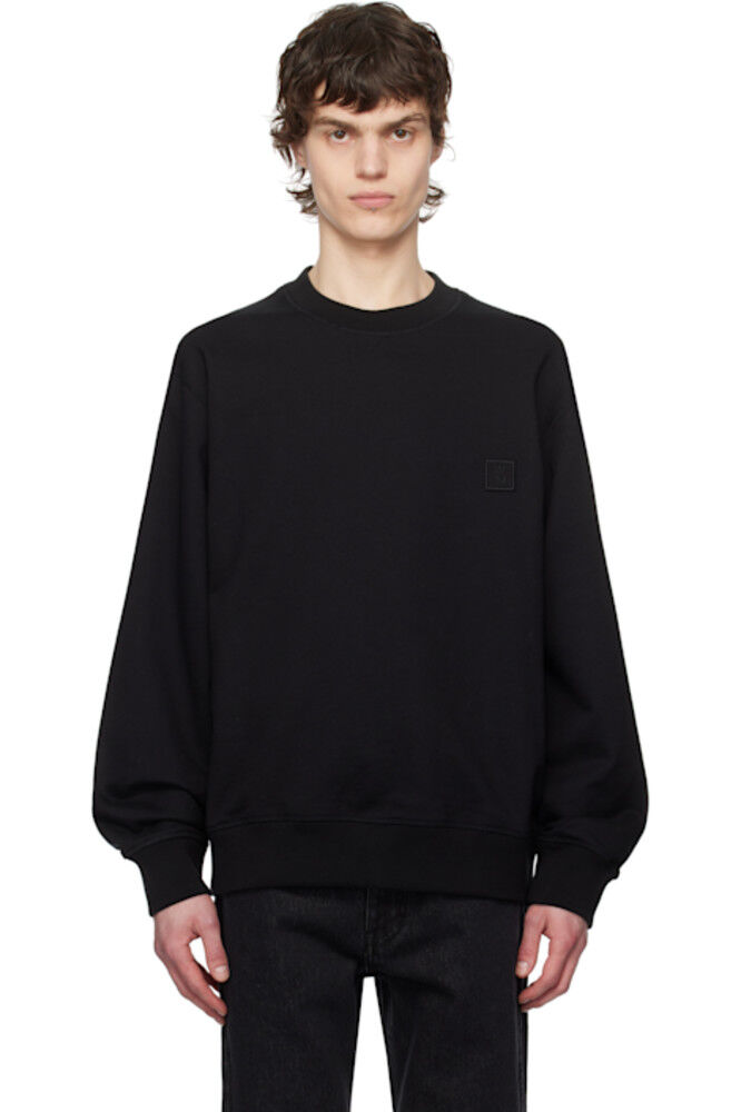 Черная толстовка с 3D-коралловым логотипом на спине WOOYOUNGMI
Черная толстовка с 3D-коралловым логотипом на спине WOOYOUNGMI