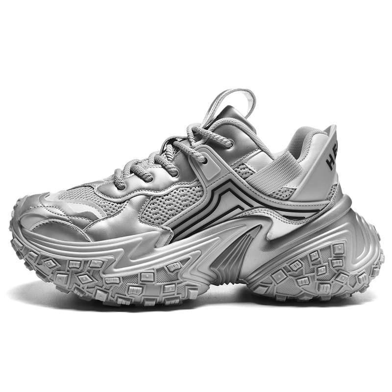 Kuding Серебряные унисекс кроссовки на платформе с низким верхом, устойчивые к истиранию и дышащие, цвет Silver
Kuding Серебряные унисекс кроссовки на платформе с низким верхом, устойчивые к истиранию и дышащие, цвет Silver