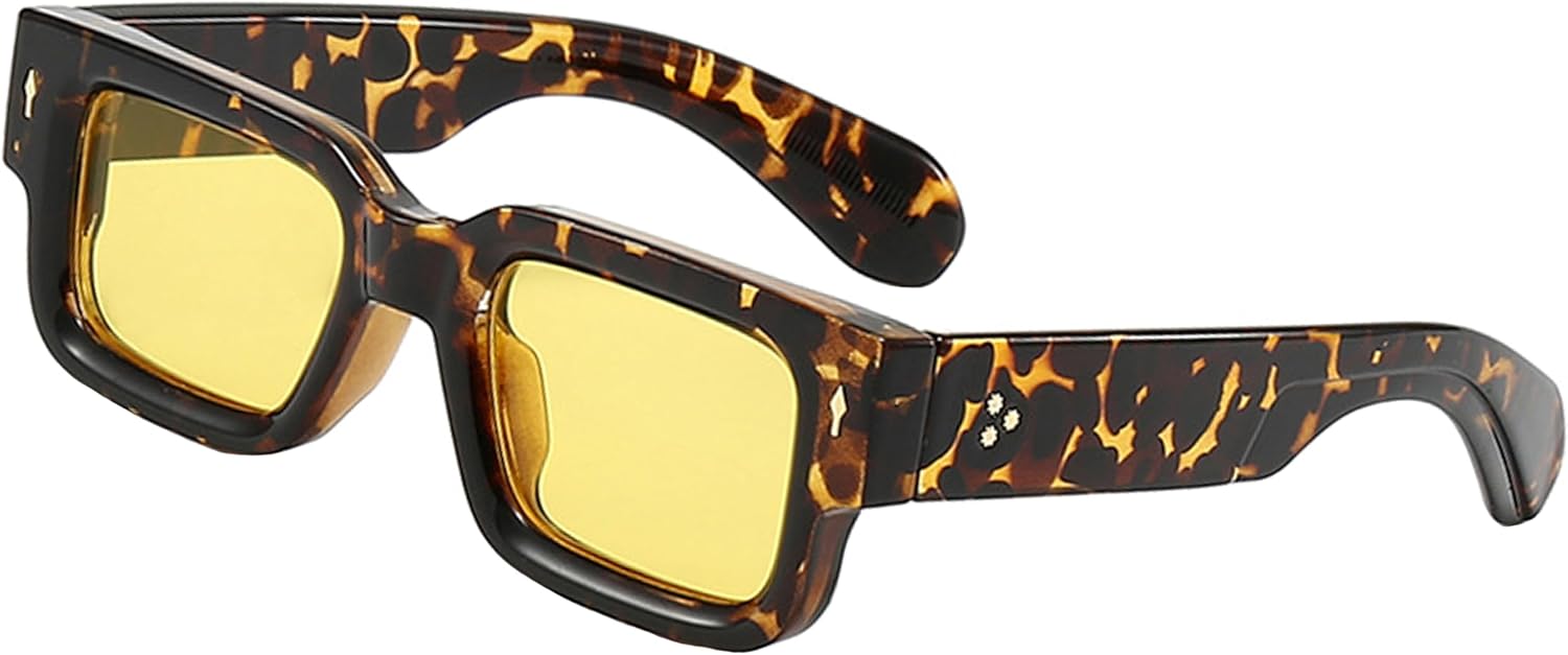 Солнцезащитные очки в толстой квадратной оправе для женщин и мужчин, модные массивные прямоугольные солнцезащитные очки черного цвета с защитой от УФ-излучения UV400 Teumire, A08 Leopard/Yellow
Солнцезащитные очки в толстой квадратной оправе для женщин и мужчин, модные массивные прямоугольные солнцезащитные очки черного цвета с защитой от УФ-излучения UV400 Teumire, A08 Leopard/Yellow