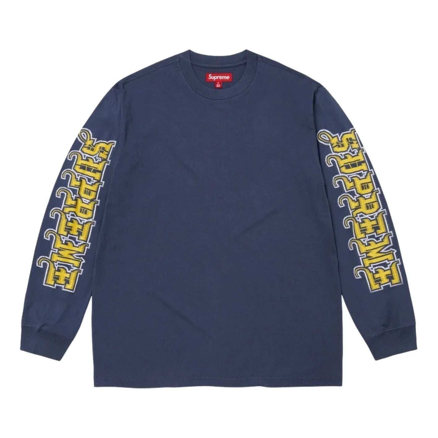 Футболка Supreme FW25 с длинными рукавами и интарсией, темно-синяя
Футболка Supreme FW25 с длинными рукавами и интарсией, темно-синяя