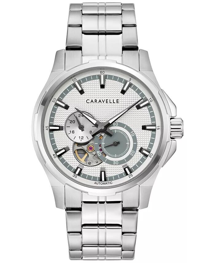 Мужские автоматические часы-браслет из нержавеющей стали 42 мм Caravelle
Мужские автоматические часы-браслет из нержавеющей стали 42 мм Caravelle
