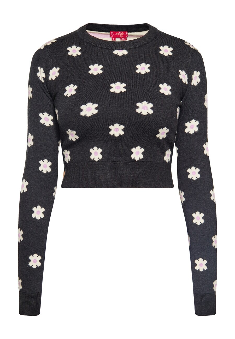 Тонкий вязаный свитер swirly Sweater, черный
Тонкий вязаный свитер swirly Sweater, черный