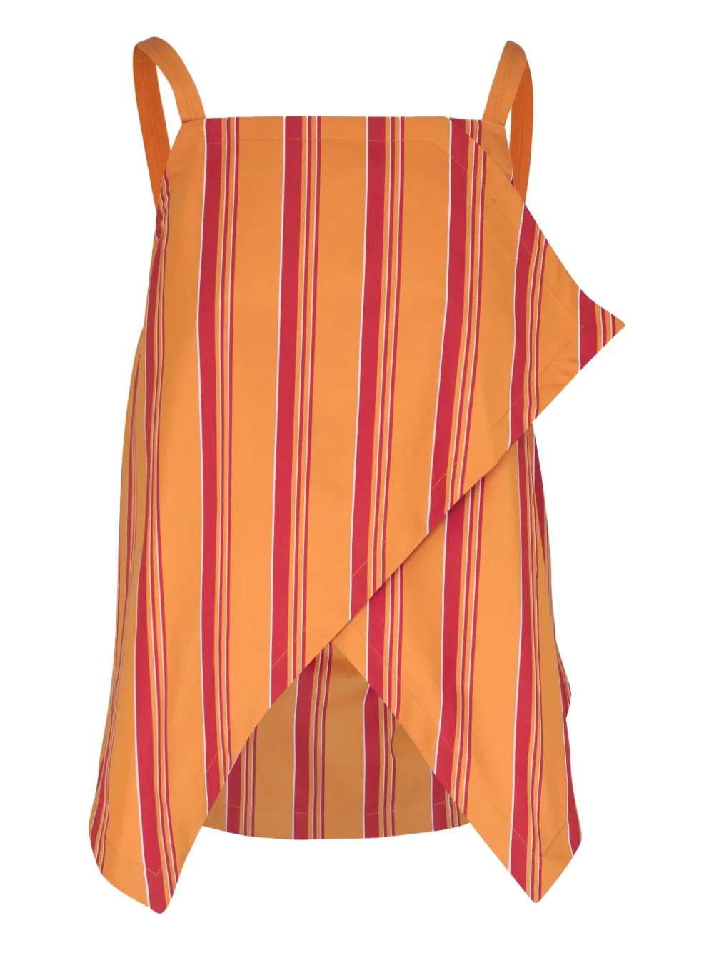 Полосатый топ асимметричного кроя Odeeh, оранжевый
Полосатый топ асимметричного кроя Odeeh, оранжевый