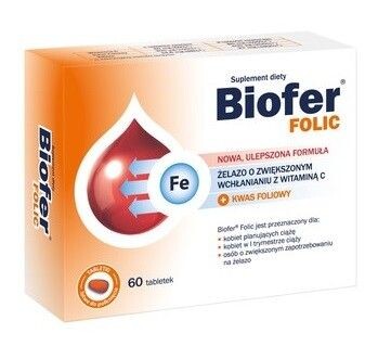 Biofer Folic таблетки железа, 60 шт.
Biofer Folic таблетки железа, 60 шт.