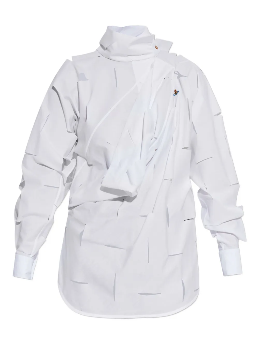 Топ с вырезами и воротником-стойкой Vivienne Westwood, белый
Топ с вырезами и воротником-стойкой Vivienne Westwood, белый