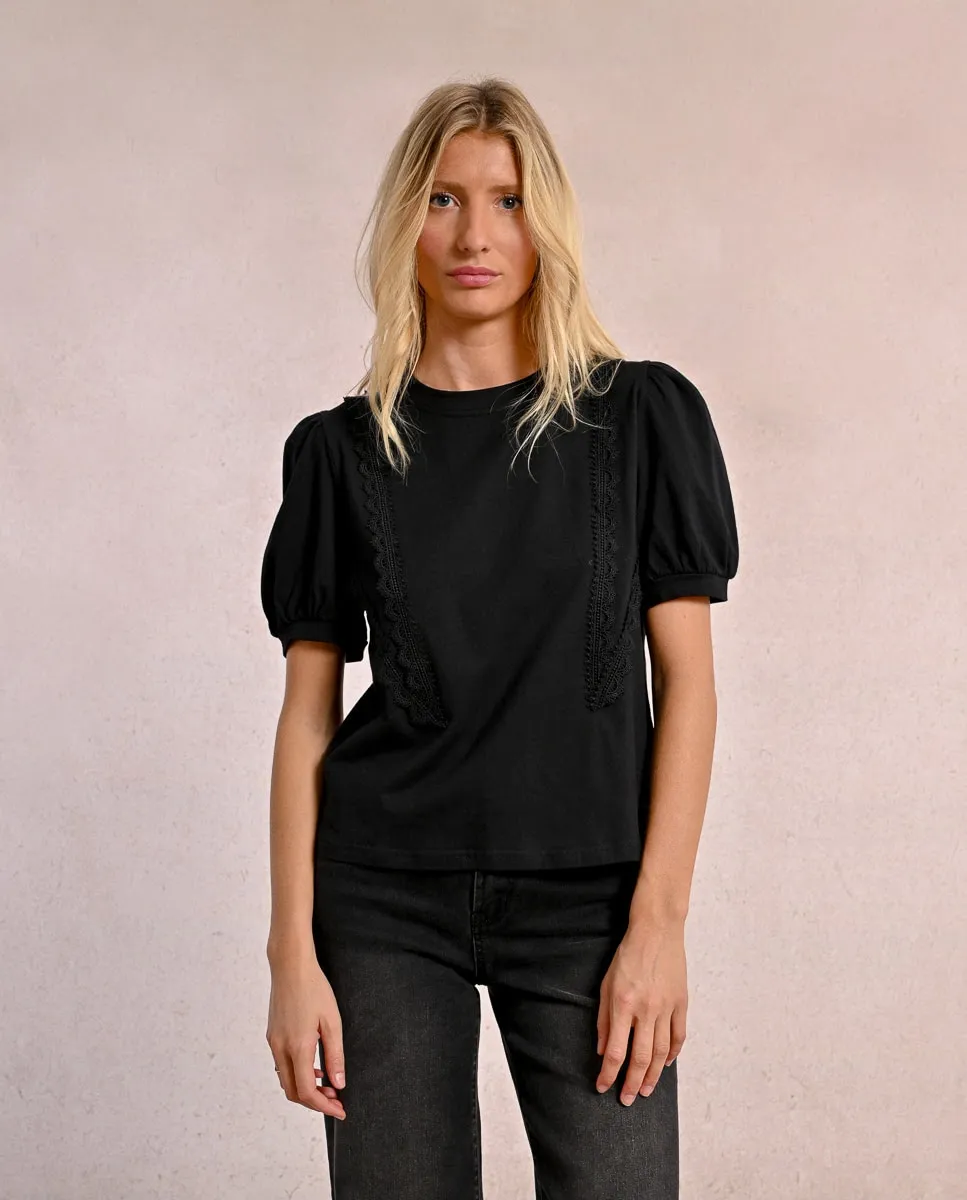 Женская футболка с короткими рукавами-фонариками Molly Bracken, черный
Женская футболка с короткими рукавами-фонариками Molly Bracken, черный