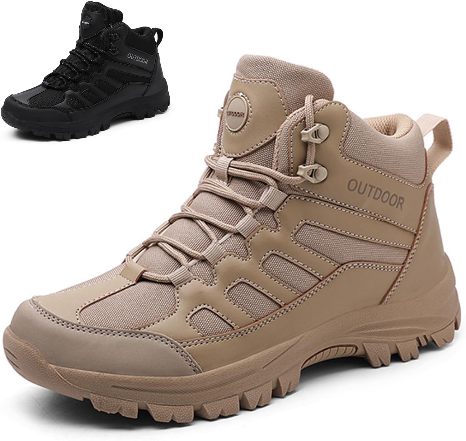 Мужские дышащие водонепроницаемые противоскользящие походные ботинки из кожи, легкие, удобные, с быстрой сушкой, шнуровкой, ботинки до щиколотки для прогулок, треккинга, работы и кемпинга Wyuetra, хаки
Мужские дышащие водонепроницаемые противоскользящие походные ботинки из кожи, легкие, удобные, с быстрой сушкой, шнуровкой, ботинки до щиколотки для прогулок, треккинга, работы и кемпинга Wyuetra, хаки