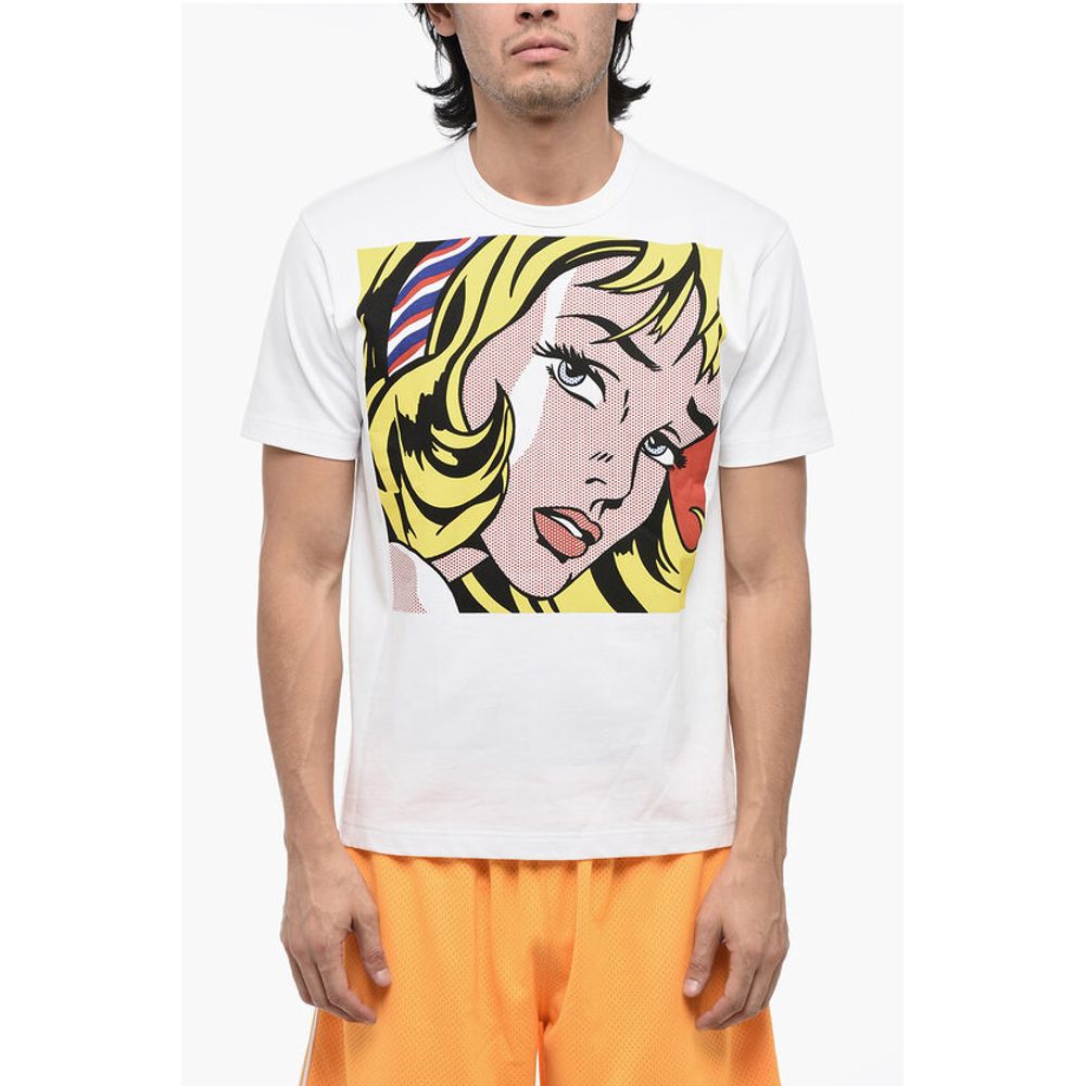 Футболка с круглым вырезом и принтом в стиле поп-арт Junya Watanabe, White
Футболка с круглым вырезом и принтом в стиле поп-арт Junya Watanabe, White