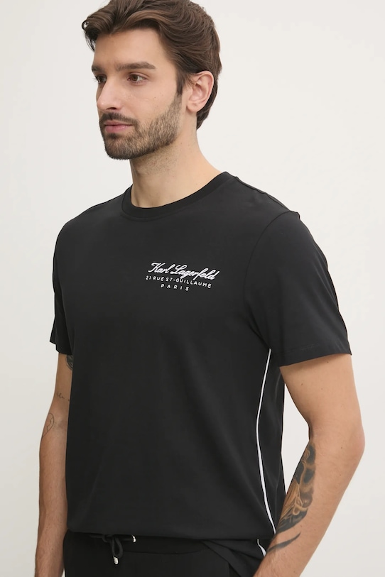 Хлопковая футболка Karl Lagerfeld, черный
Хлопковая футболка Karl Lagerfeld, черный