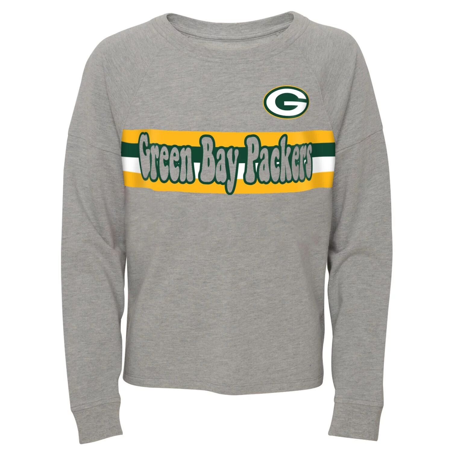 Серая футболка Green Bay Packers в полоску с длинными рукавами и реглан для юниоров Outerstuff, Серый, Серая футболка Green Bay Packers в полоску с длинными рукавами и реглан для юниоров Outerstuff
Серая футболка Green Bay Packers в полоску с длинными рукавами и реглан для юниоров Outerstuff, Серый, Серая футболка Green Bay Packers в полоску с длинными рукавами и реглан для юниоров Outerstuff