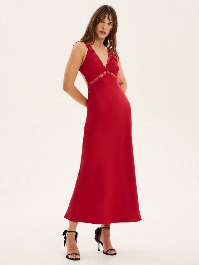 Платье Aurelia с отделкой из сатинового кружева OMNES, Barbados Cherry
Платье Aurelia с отделкой из сатинового кружева OMNES, Barbados Cherry