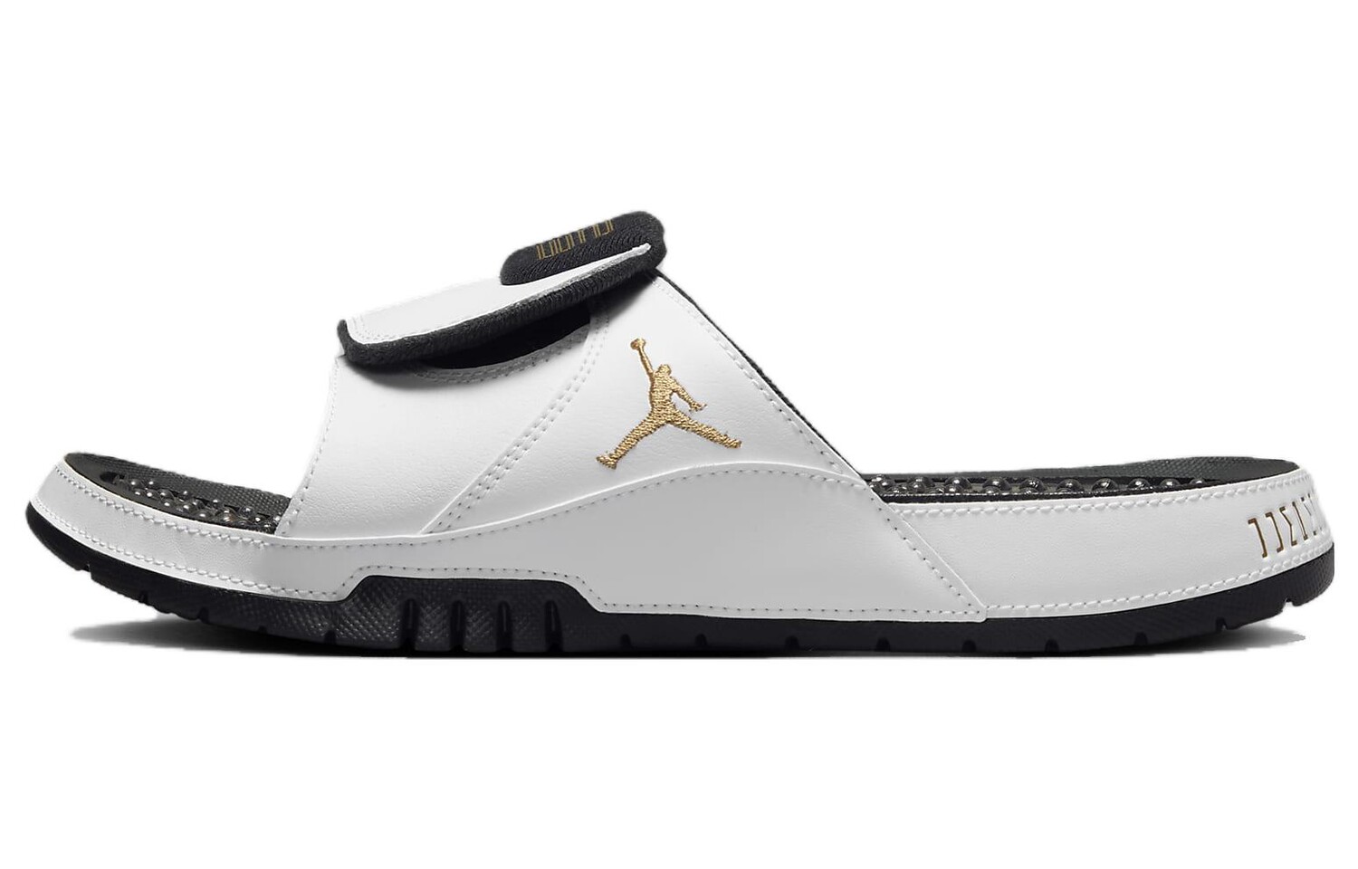 Шлепанцы Hydro XI Retro DMP Gratitude Jordan, белый/черный/металлик/золотой
Шлепанцы Hydro XI Retro DMP Gratitude Jordan, белый/черный/металлик/золотой