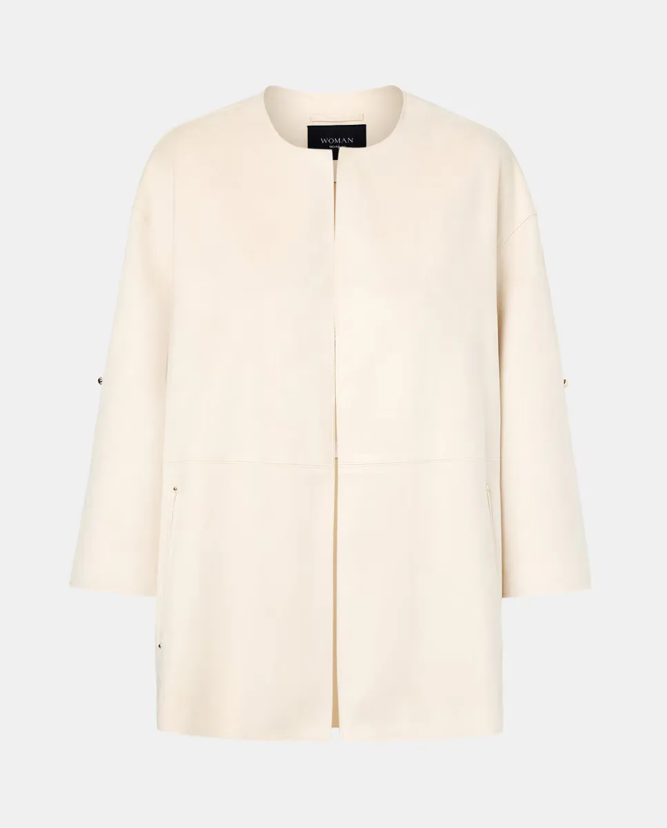 Женское пальто из антилопы гладкое Woman El Corte Inglés, цвет 120 Crudo 
Женское пальто из антилопы гладкое Woman El Corte Inglés, цвет 120 Crudo