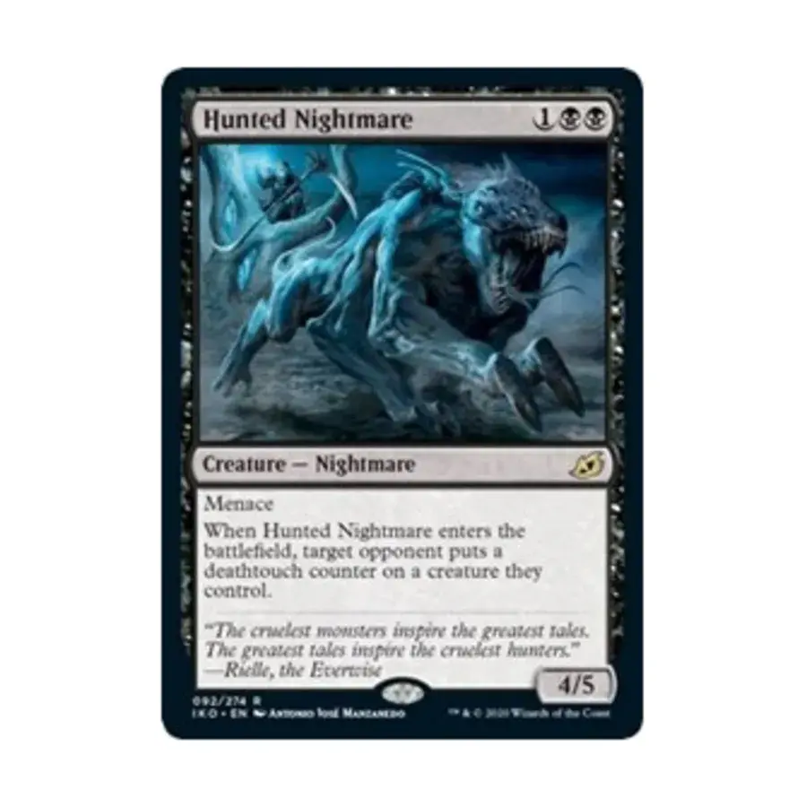 CCG Загнанный кошмар (клавиша R), MTG - Ikoria - Lair of Behemoths
CCG Загнанный кошмар (клавиша R), MTG - Ikoria - Lair of Behemoths