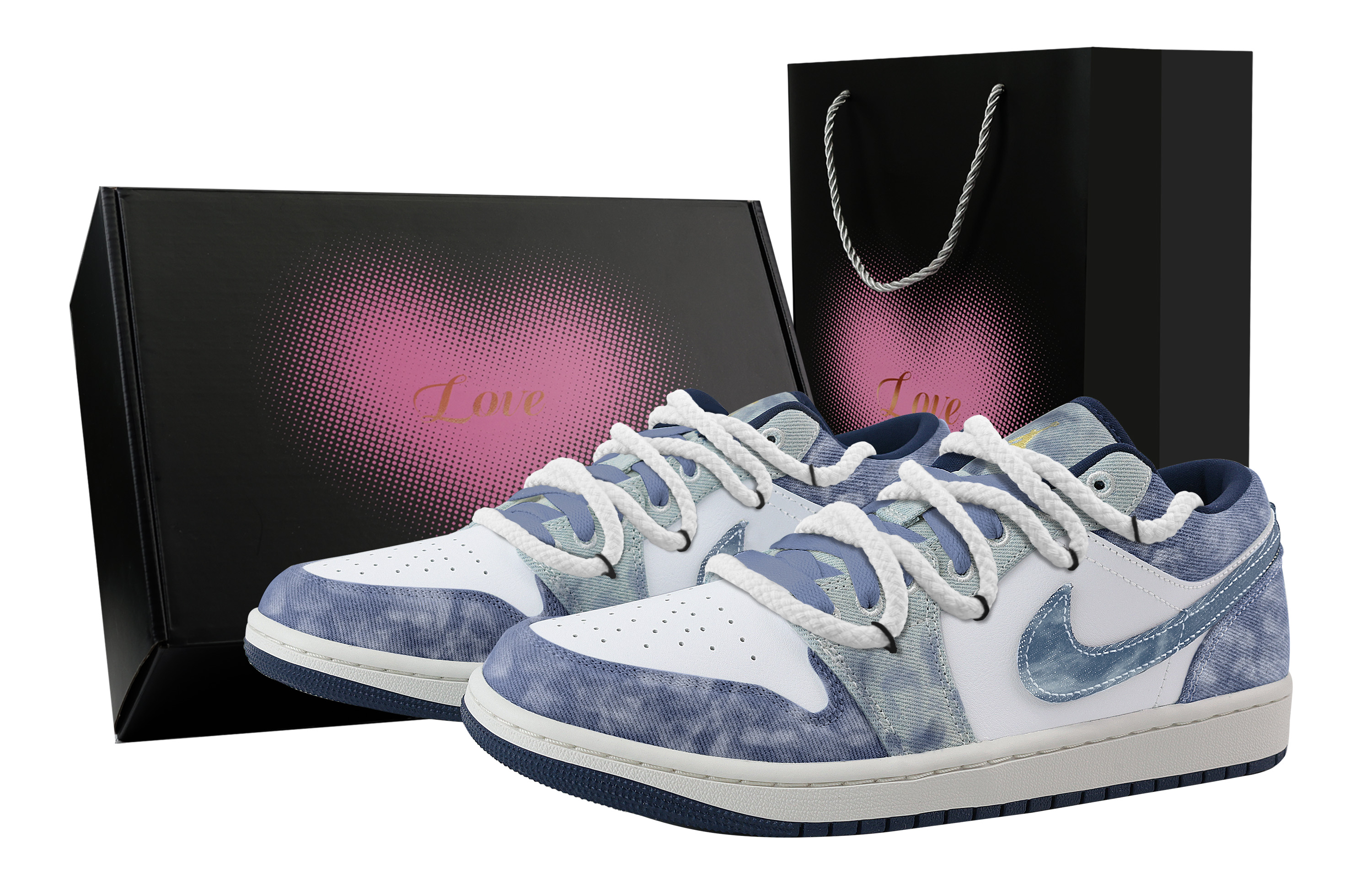 Jordan Баскетбольные кроссовки Air 1 Nebula, Heart Box, износостойкие и водонепроницаемые, винтажные, низкие, мужские, белые, синие
Jordan Баскетбольные кроссовки Air 1 Nebula, Heart Box, износостойкие и водонепроницаемые, винтажные, низкие, мужские, белые, синие