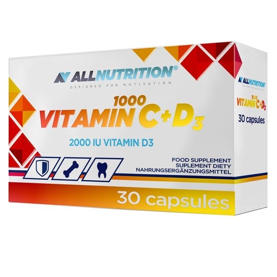 Allnutrition, Витамин С 1000+D3, 30 капсул
Allnutrition, Витамин С 1000+D3, 30 капсул