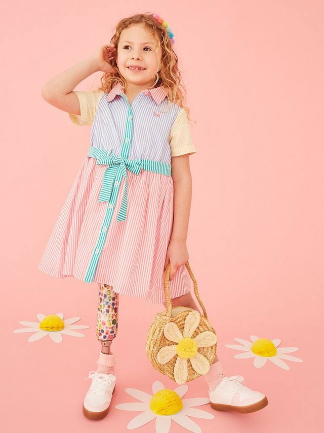 Детское платье с короткими рукавами из поплина в полоску с цветными блоками Crew Clothing
Детское платье с короткими рукавами из поплина в полоску с цветными блоками Crew Clothing