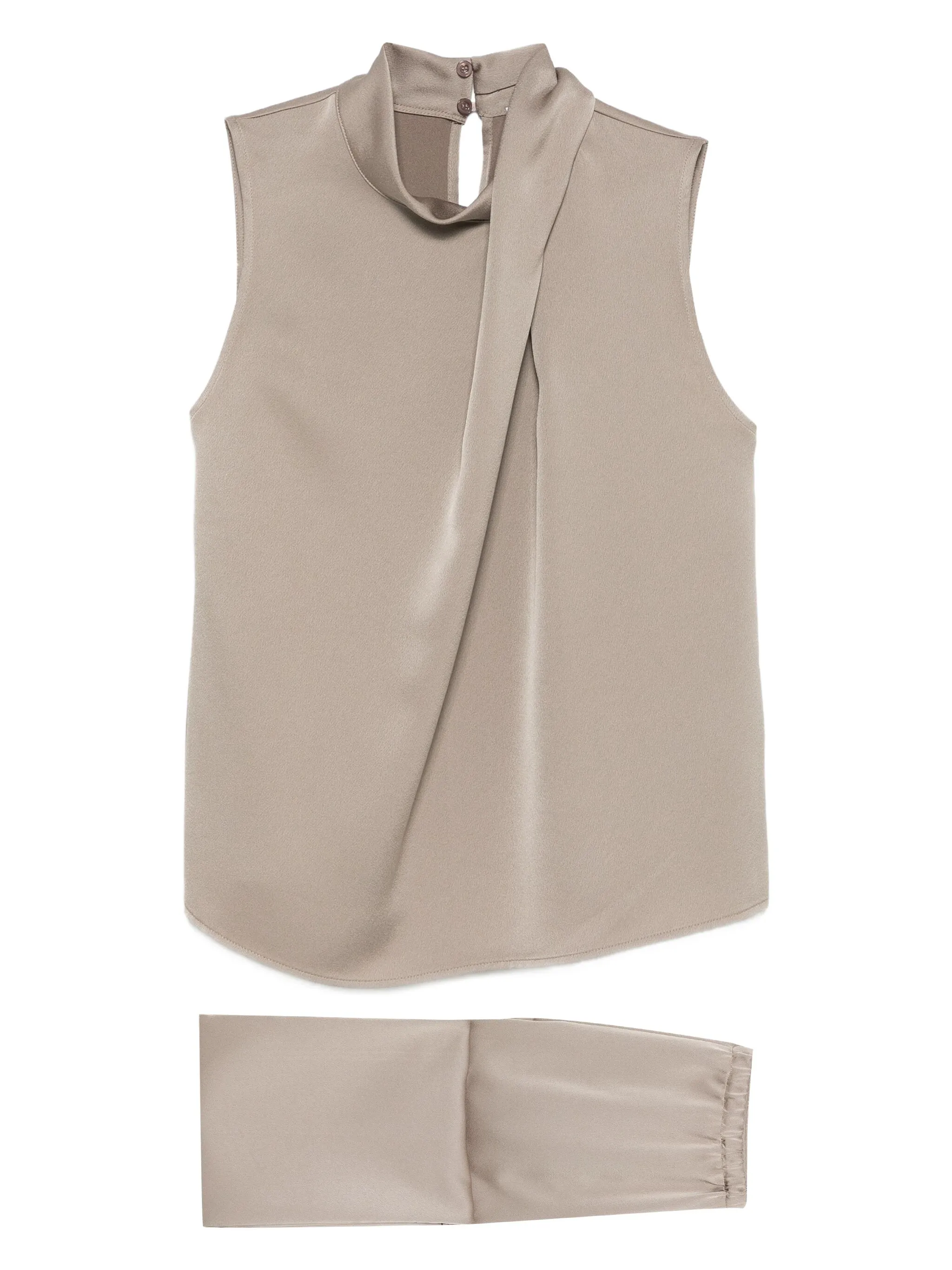 Топ с высоким воротником и драпировкой So Allure, бежевый
Топ с высоким воротником и драпировкой So Allure, бежевый