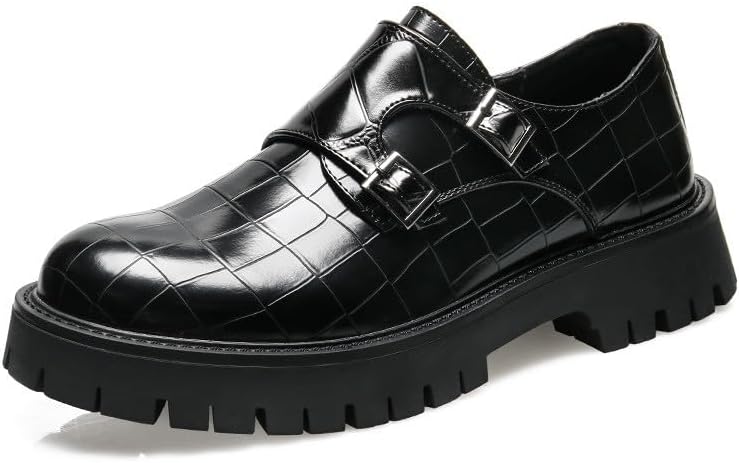Мужские лоферы Santimon с пряжкой Monk Strap из кожи, массивная подошва, с добавлением высоты, прочные туфли на носке, черный
Мужские лоферы Santimon с пряжкой Monk Strap из кожи, массивная подошва, с добавлением высоты, прочные туфли на носке, черный