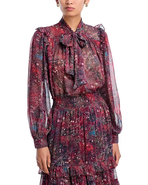 Блузка в стиле бохо с узором пейсли - эксклюзив Aqua, красный
Блузка в стиле бохо с узором пейсли - эксклюзив Aqua, красный