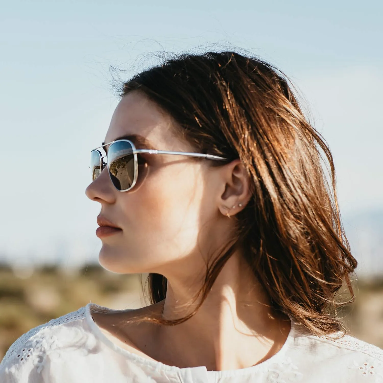 Оригинальные солнцезащитные очки-пилот AO American Optical | Нейлоновые линзы AOLite | Доступны поляризованные и неполяризованные линзы, Silver / Calobar Green Lens
Оригинальные солнцезащитные очки-пилот AO American Optical | Нейлоновые линзы AOLite | Доступны поляризованные и неполяризованные линзы, Silver / Calobar Green Lens