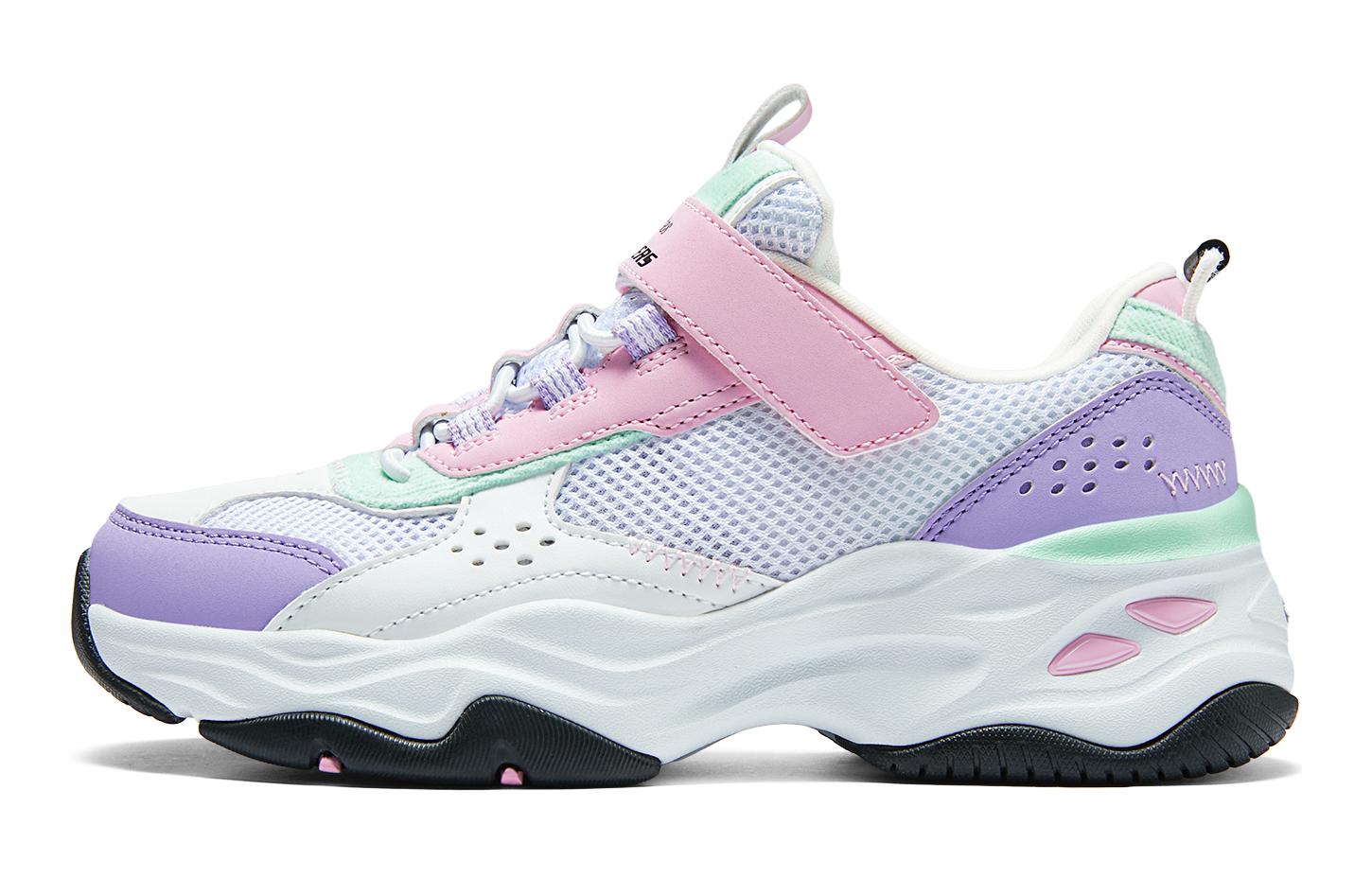 Skechers Низкие, износостойкие, амортизирующие детские кроссовки для повседневной носки. Белые, розовые, фиолетовые, подростковые.
Skechers Низкие, износостойкие, амортизирующие детские кроссовки для повседневной носки. Белые, розовые, фиолетовые, подростковые.