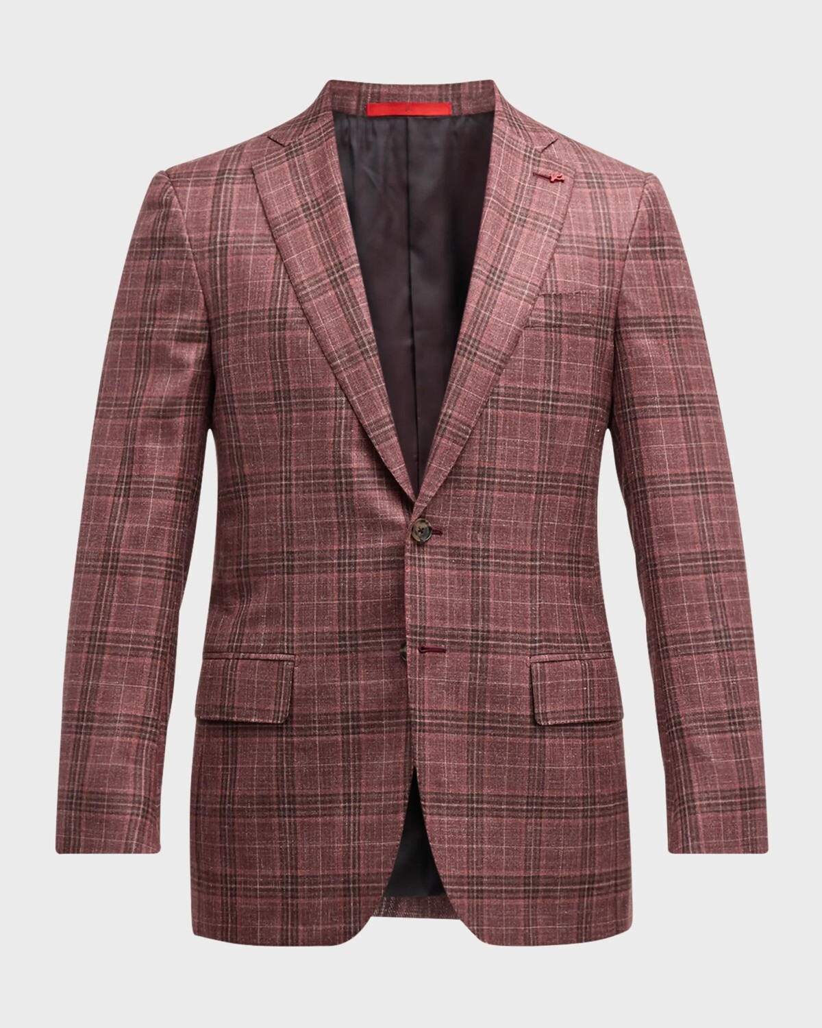 Мужское спортивное пальто в клетку Isaia, фиолетовый
Мужское спортивное пальто в клетку Isaia, фиолетовый