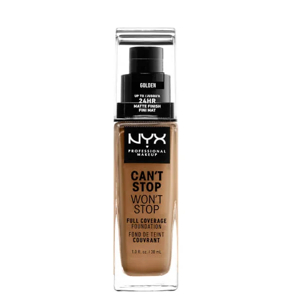 Can’T stop не остановит 24-часовой тональный крем Nyx Professional Makeup, цвет golden
Can’T stop не остановит 24-часовой тональный крем Nyx Professional Makeup, цвет golden