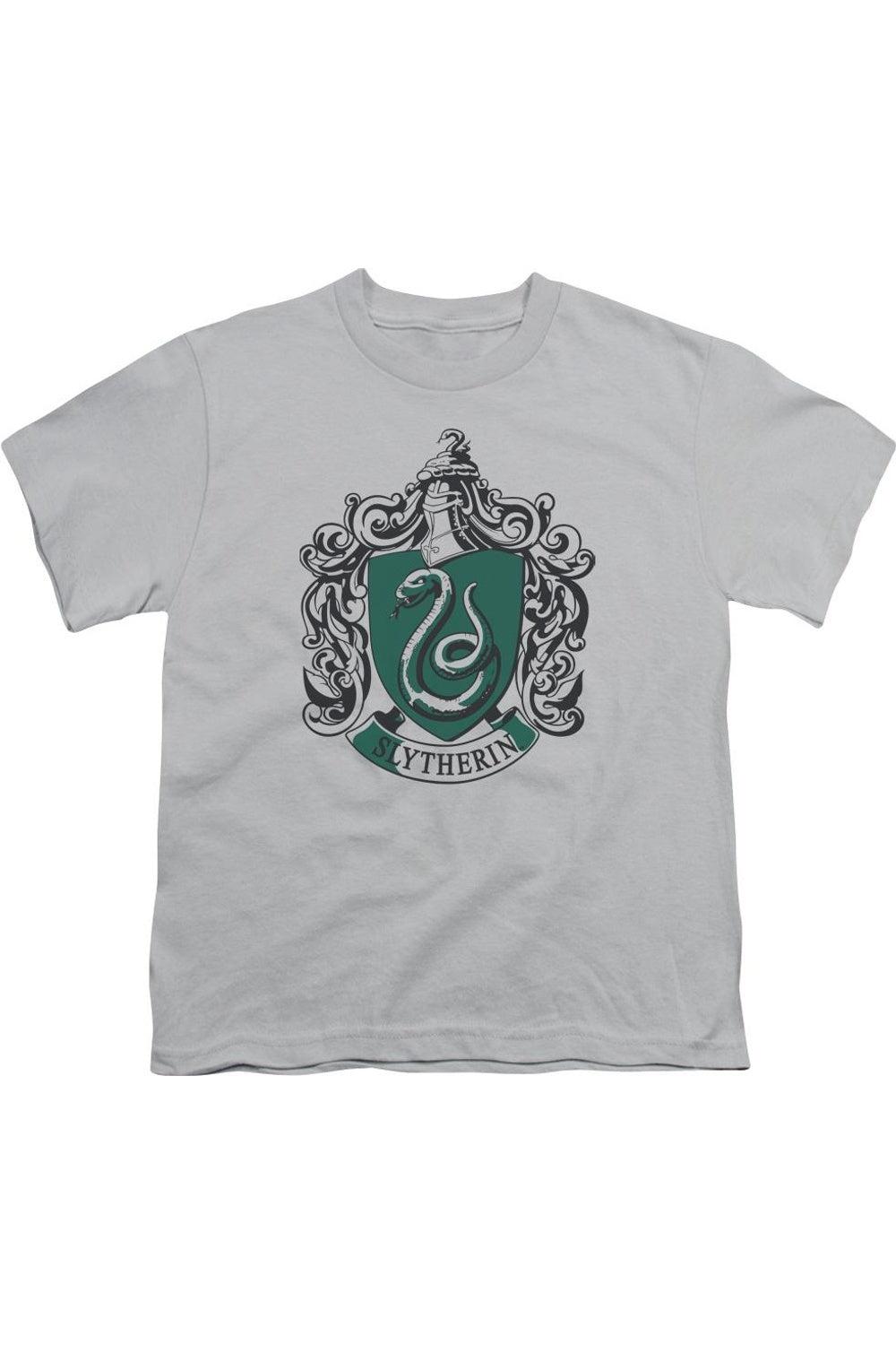 Футболка с коротким рукавом для детей с гербом Слизерина из Гарри Поттера Gildan, серебряный
Футболка с коротким рукавом для детей с гербом Слизерина из Гарри Поттера Gildan, серебряный