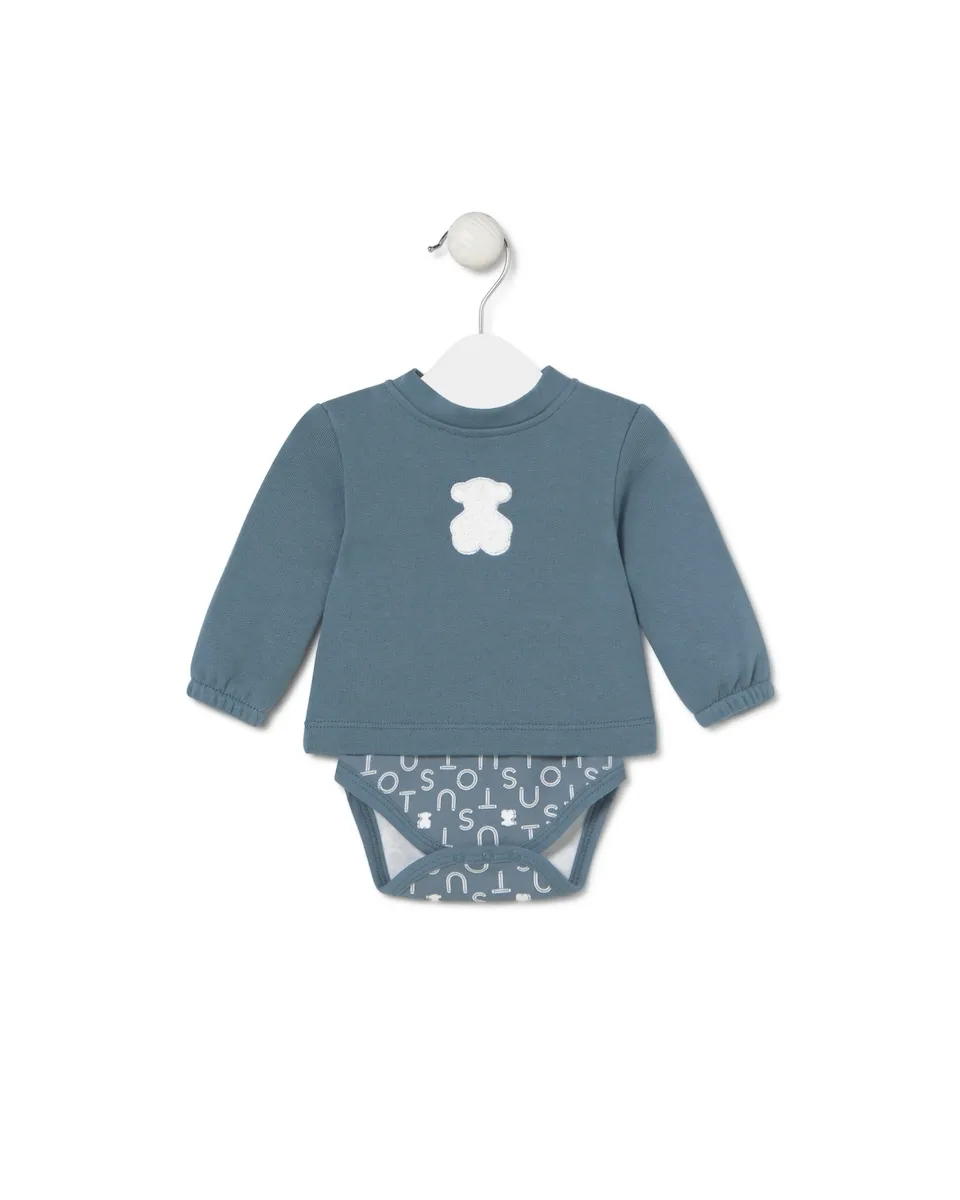 Боди для малыша с однотонным хлопковым джемпером в сочетании с принтом Tous, синий/белый
Боди для малыша с однотонным хлопковым джемпером в сочетании с принтом Tous, синий/белый