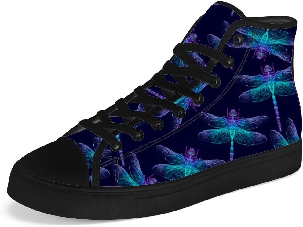 Мужские и женские высокие кеды с канвой Dragonfly, шнуровка, повседневная обувь Chebing, синий
Мужские и женские высокие кеды с канвой Dragonfly, шнуровка, повседневная обувь Chebing, синий